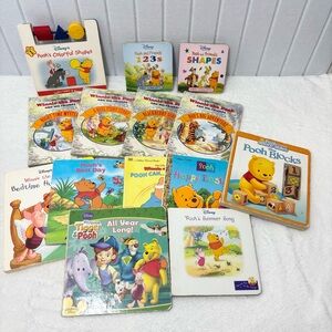 Disney Winnie the Pooh Learning Book Collection - Multicolor Set of 14 books